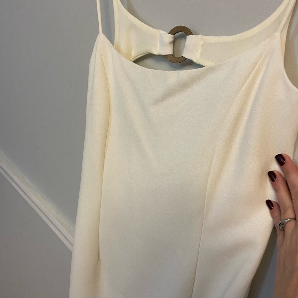 Anthropologie PepaLoves minimalist keyhole back mini dress - Picture 6 of 8